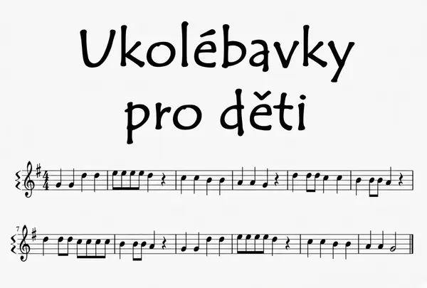 Ukolébavky pro děti na dobrou noc