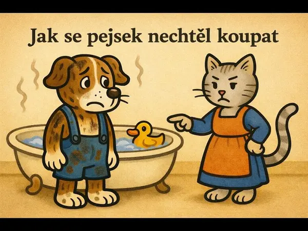 Jak se pejsek nechtěl koupat (audio pohádka)