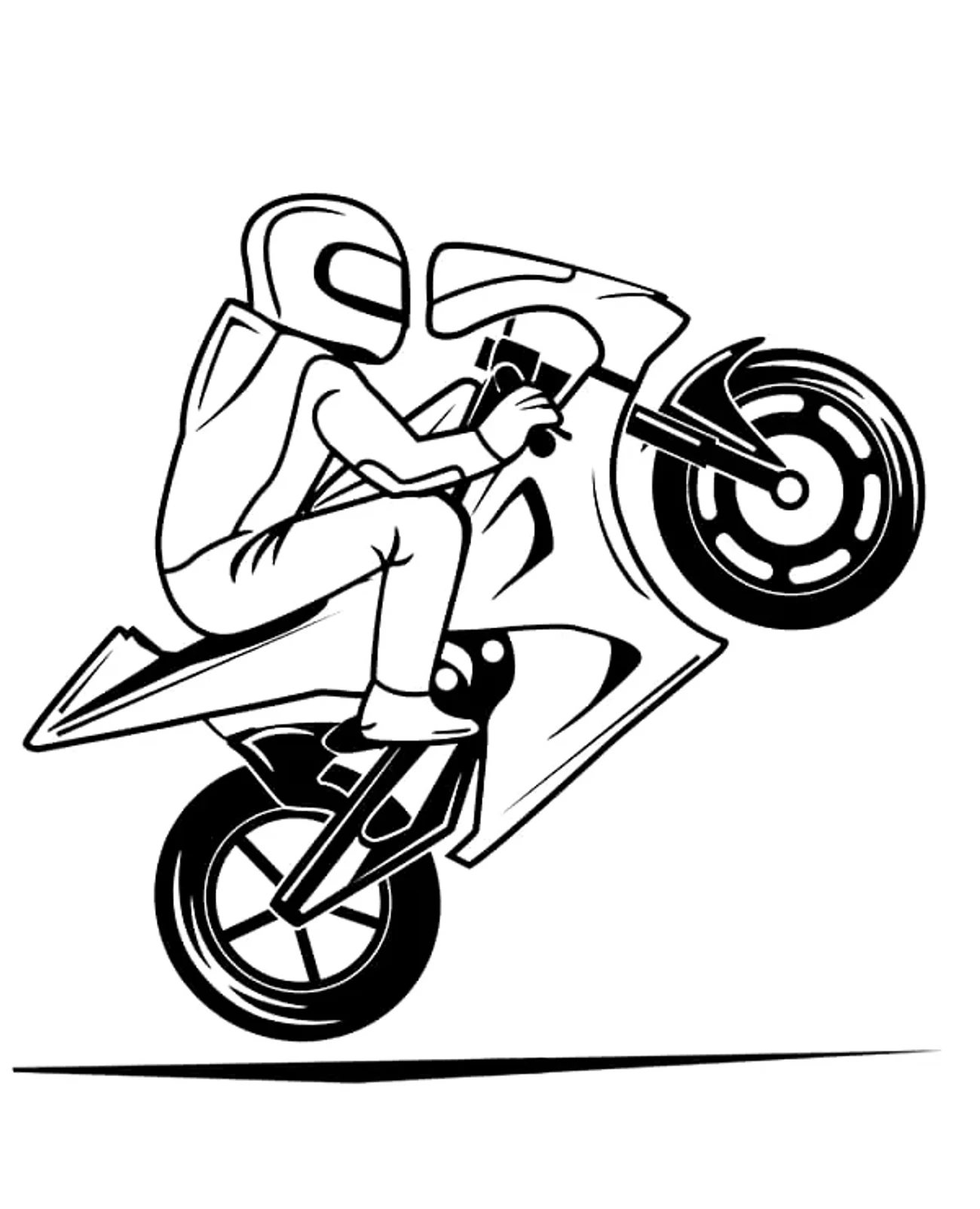 Omalovánka - Motorka