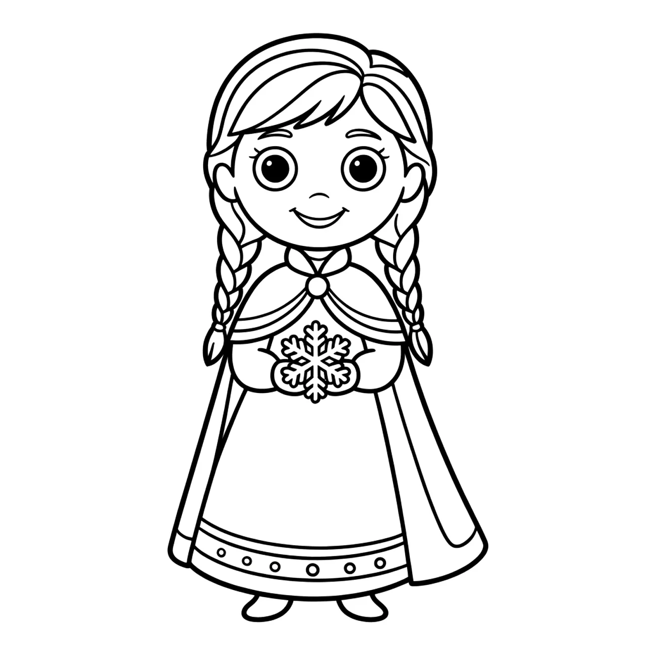 Anna Frozen - princezna v zimním oblečení