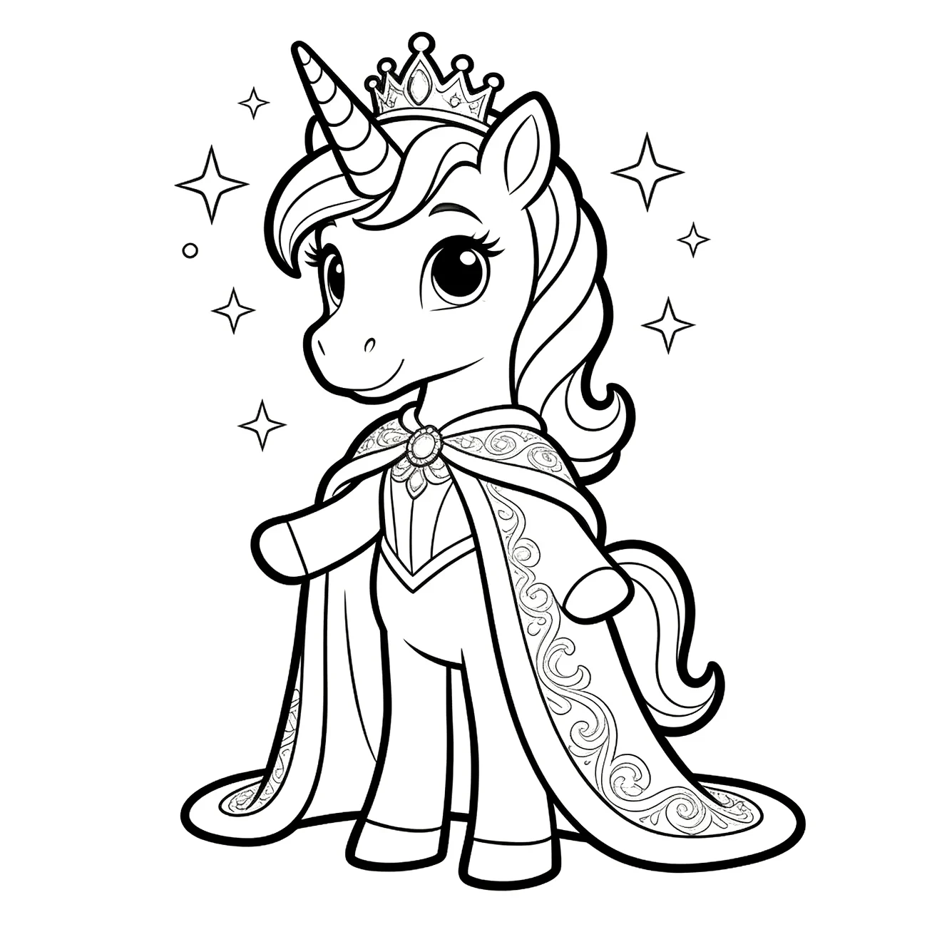 Princezna jednorožec s korunkou (variant 2)