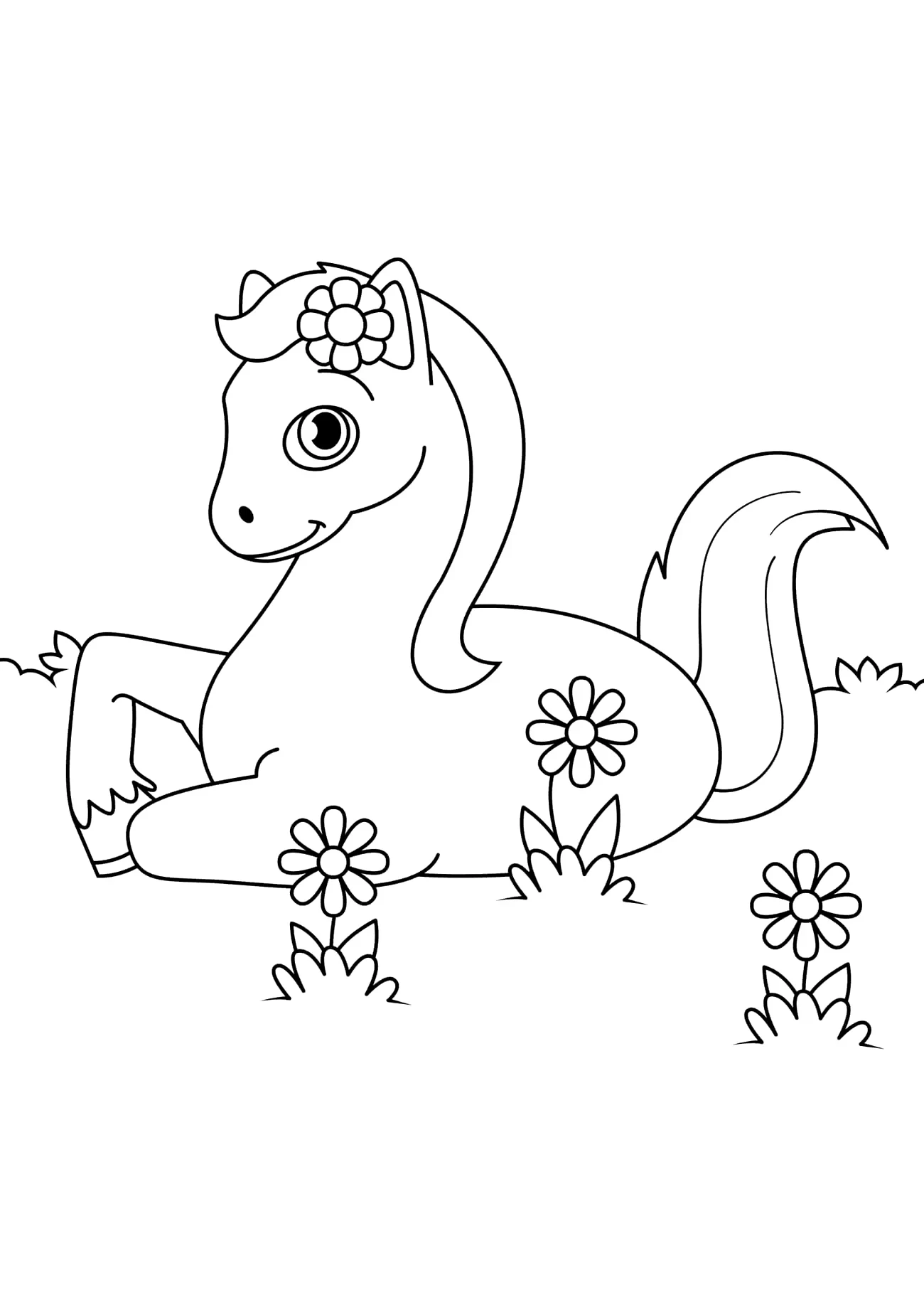 Omalovánka - kůň - 10