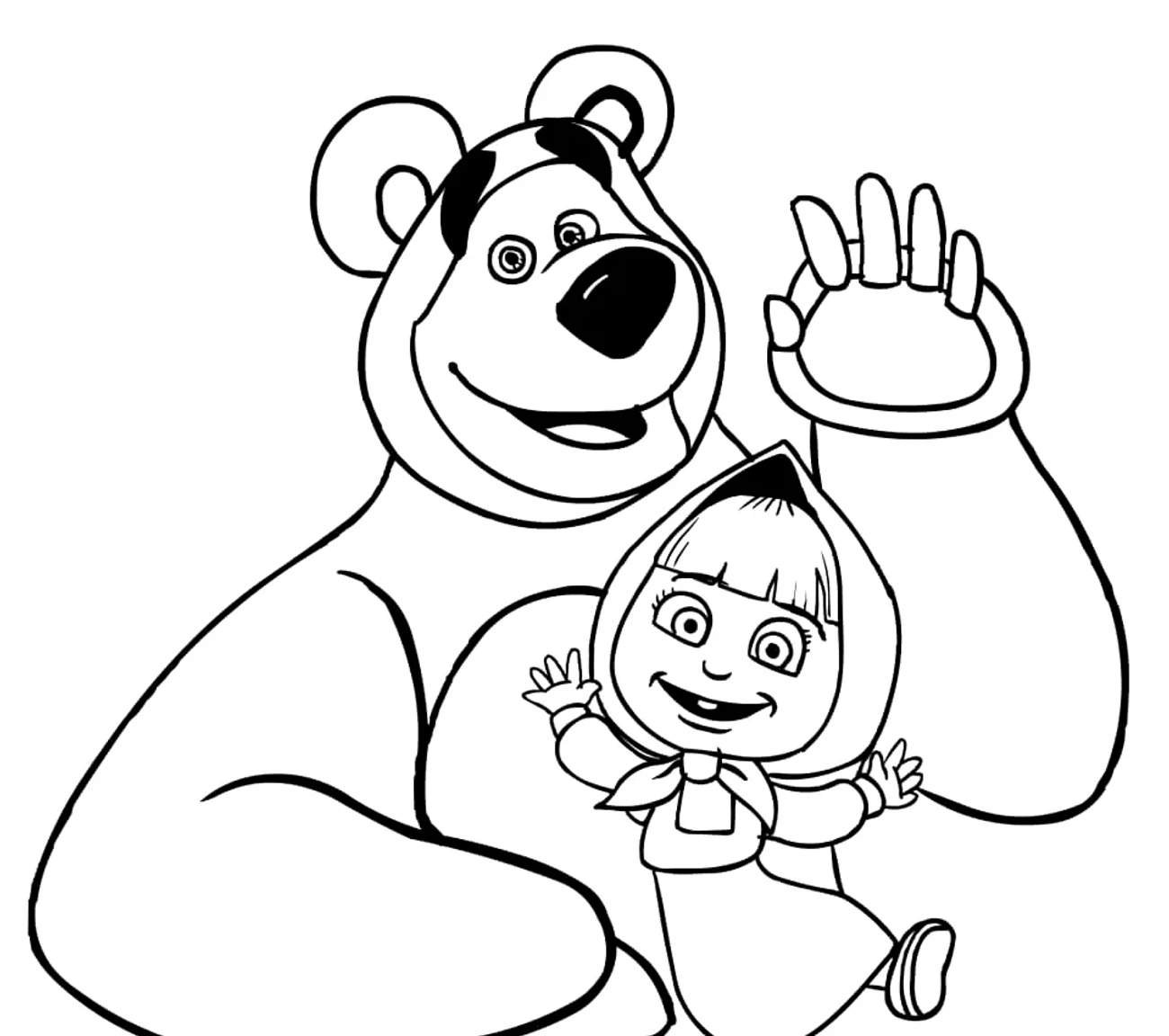 Omalovánka - Máša a medvěd - 18