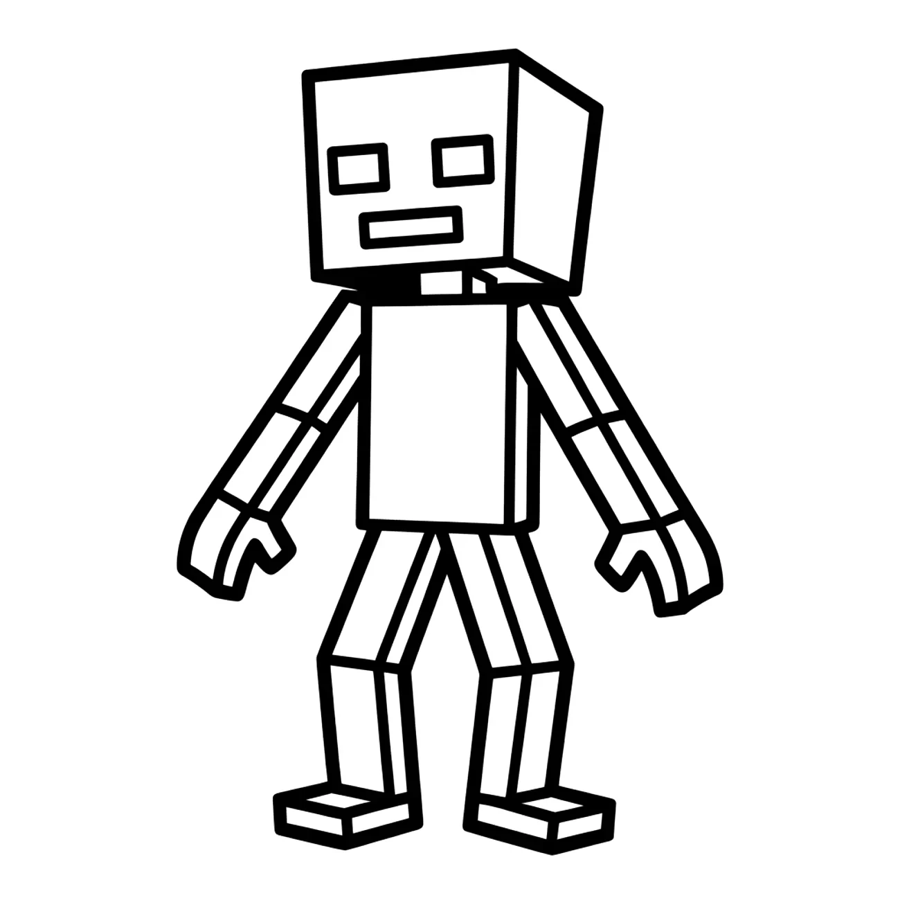 Minecraft Enderman - vysoká postava