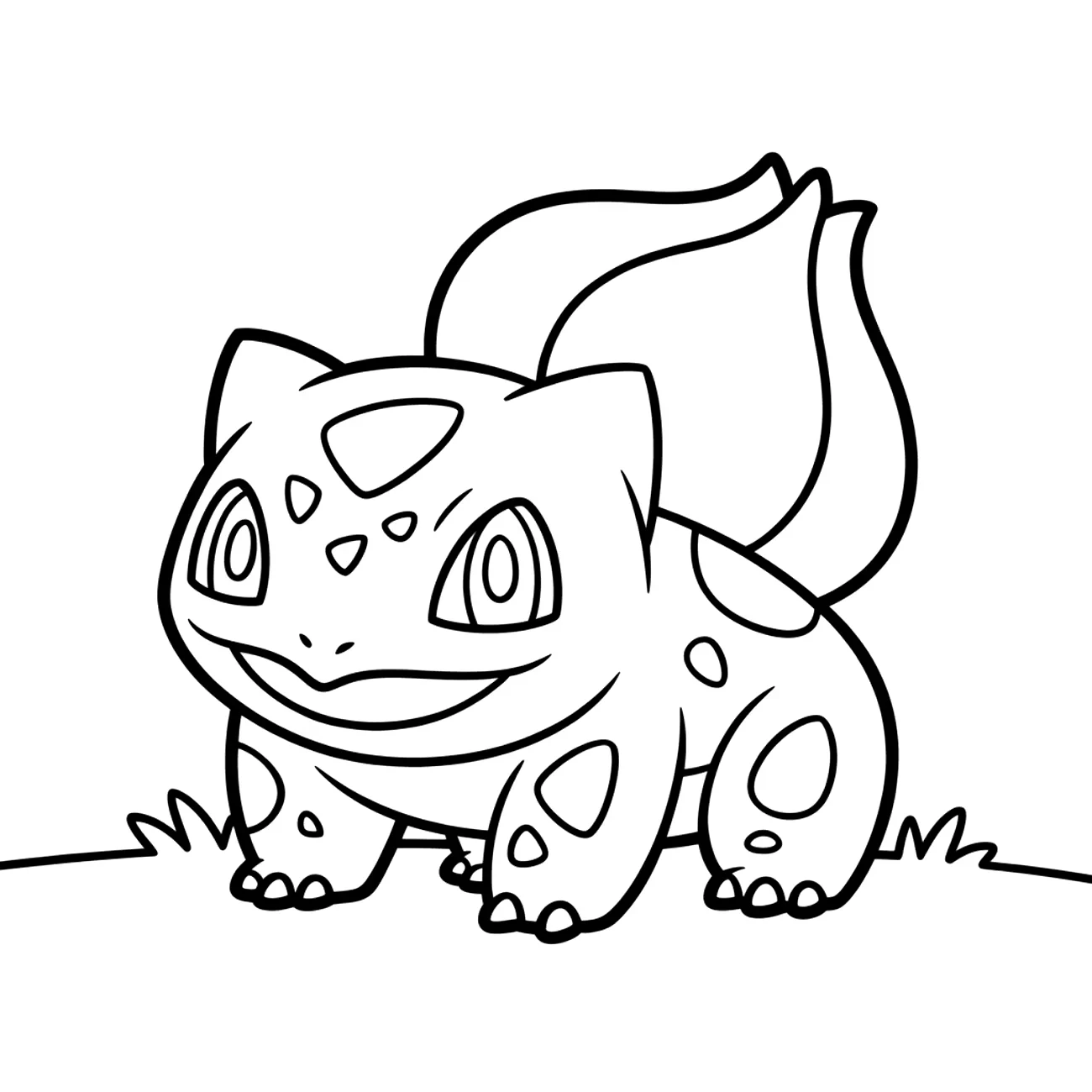 Bulbasaur Pokémon s rostlinou na hřbetě