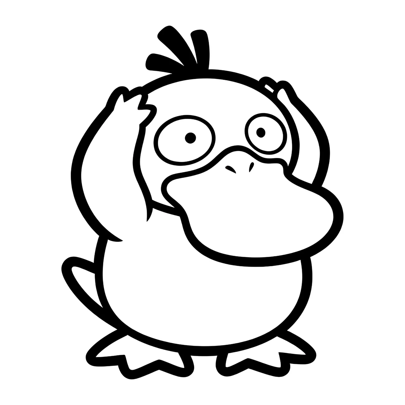 Psyduck Pokémon - žlutá kachna
