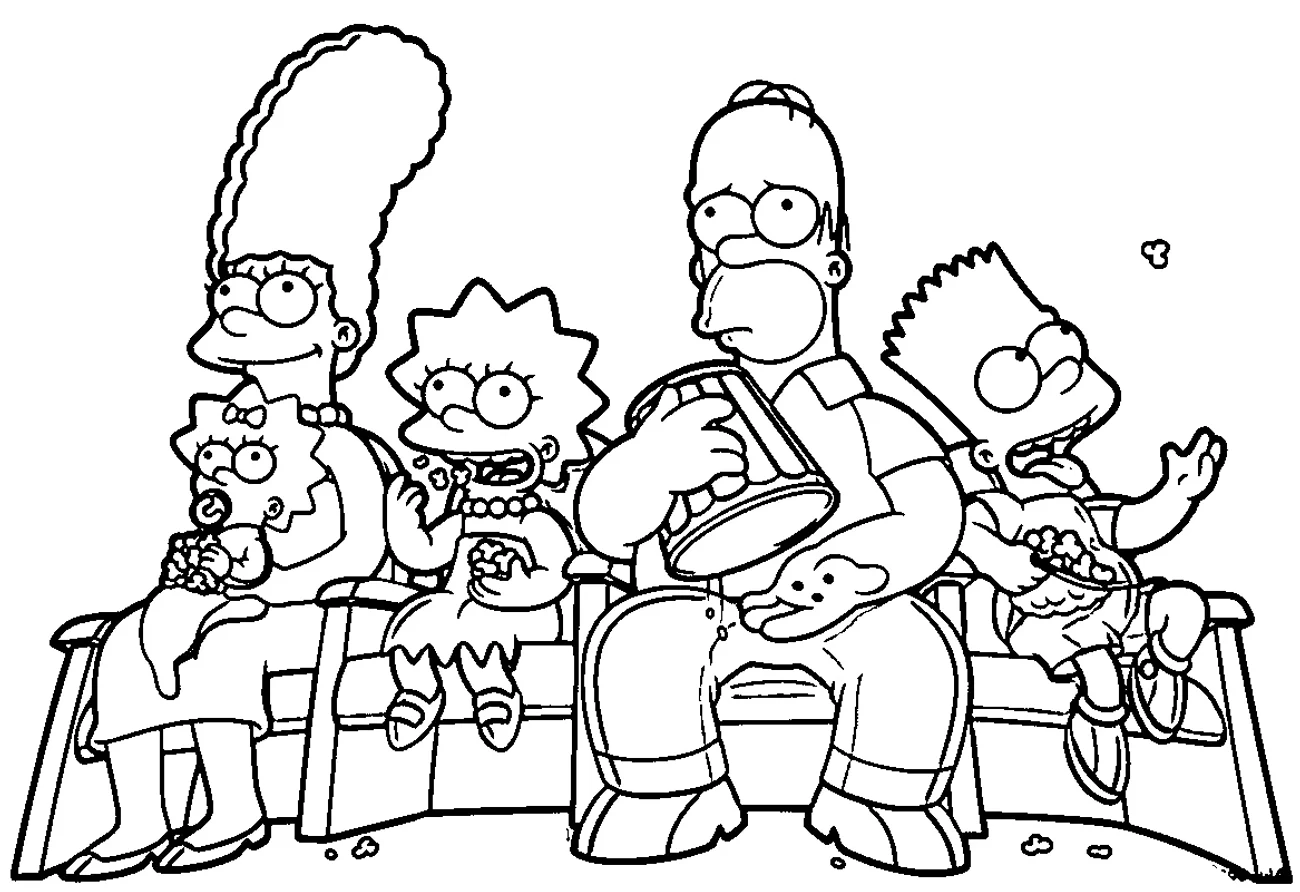 Omalovánka - Simpsonovci - 1