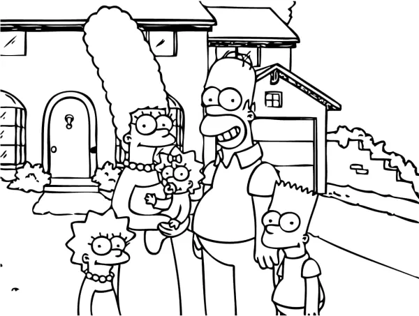 Omalovánka - Simpsonovci - 2