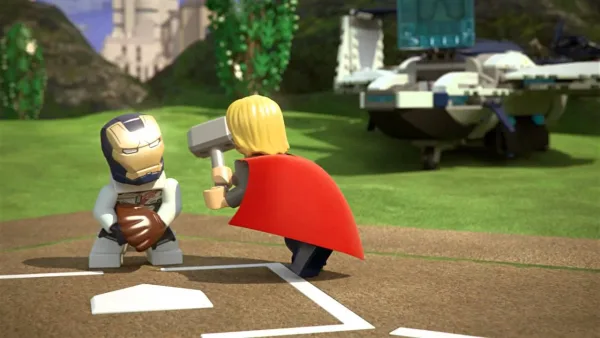 Lego Super Heroes - Lego Super heroes - Kapitán Amerika hraje baseball