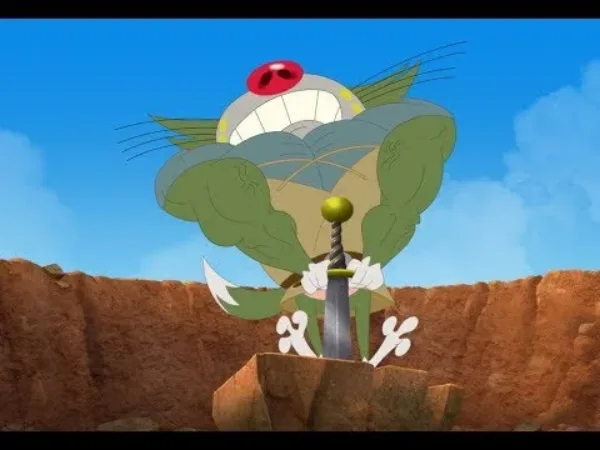 Oggy a švábi - Oggy a švábi - legenda o excalibure