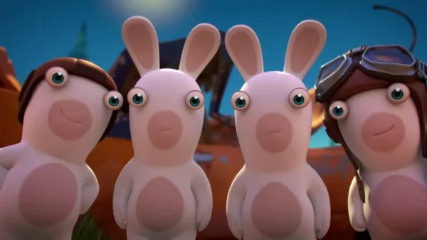 Rabbids - Rabbids Invasion - Mini zajíc vs gigantická slepice