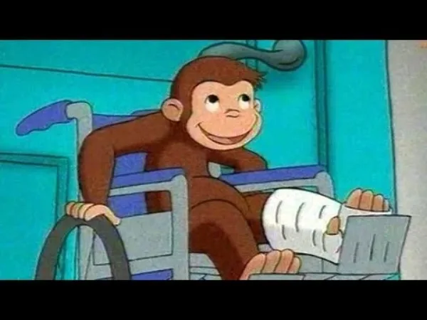 Zvědavý George (Curious George) - Zvědavý George - Má zlomenou nohu